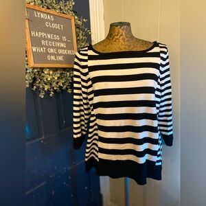 White House Black Market Striped Sweater